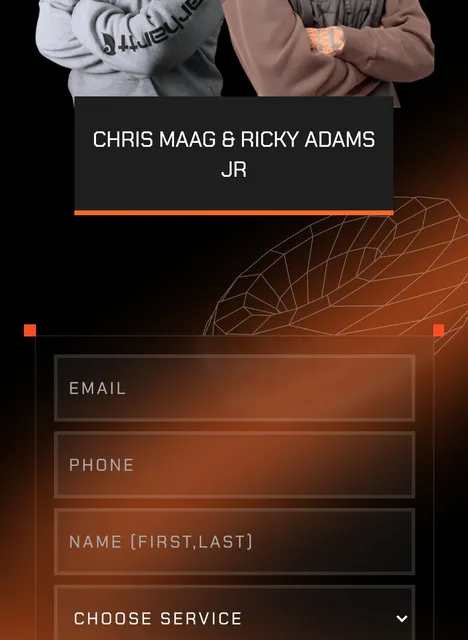 SlickShine website on a phone